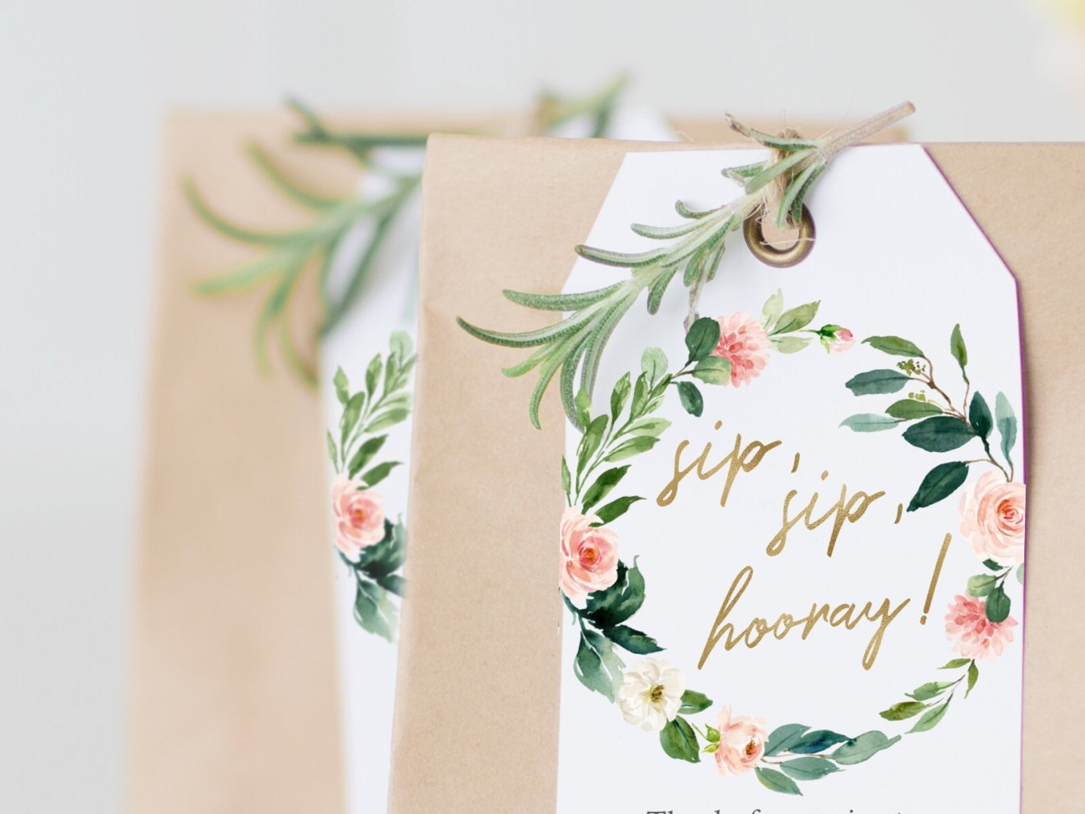 Favor Tags Bridal Shower Tags Printable Template Bridal - Etsy