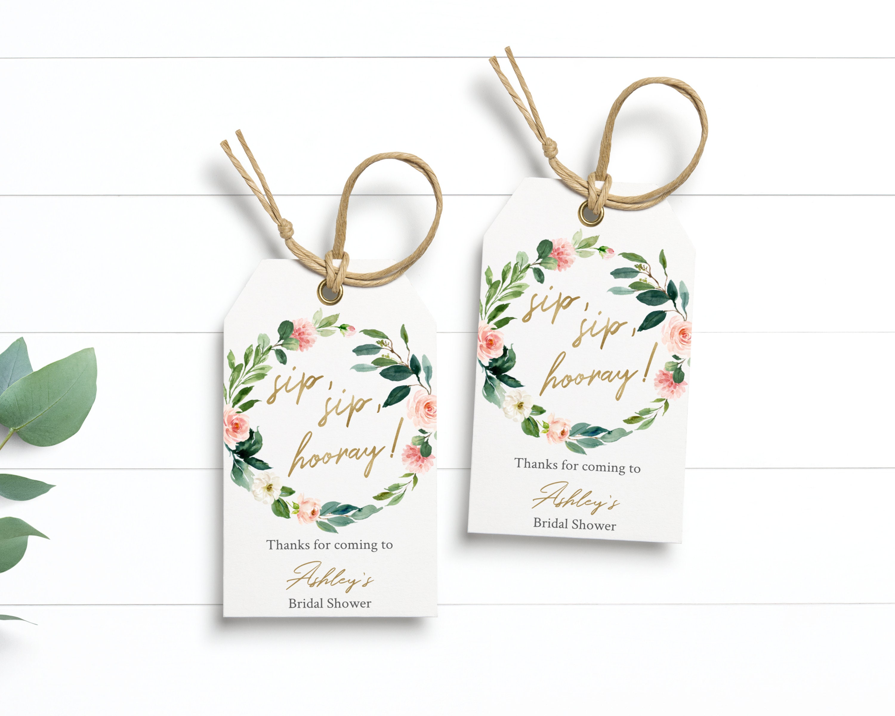 Favor Tags Bridal Shower Tags Printable Template Bridal - Etsy