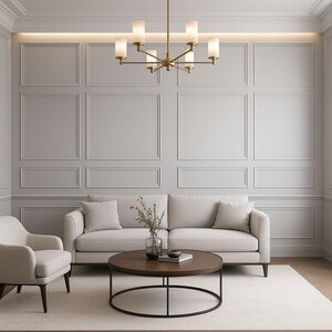 Custom Digital Accent Wall Plan: DIY 2D/3D Panel Design (PDF Guide Included) image 2