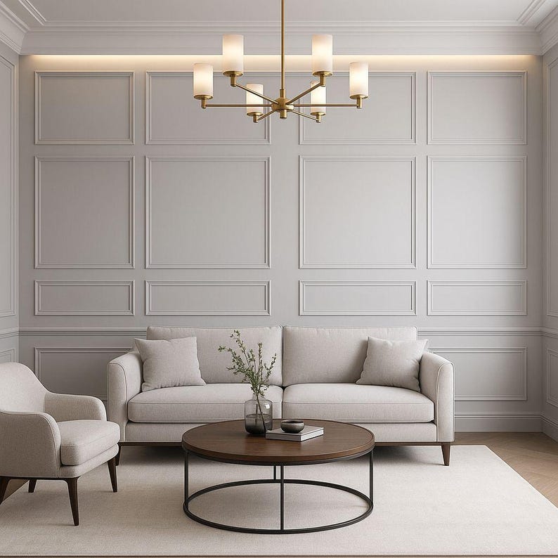Custom Digital Accent Wall Plan: DIY 2D/3D Panel Design (PDF Guide Included) image 2