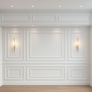 Custom Digital Accent Wall Plan: DIY 2D/3D Panel Design (PDF Guide Included) image 6