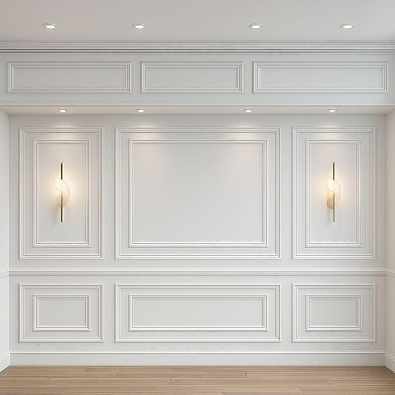 Custom Digital Accent Wall Plan: DIY 2D/3D Panel Design (PDF Guide Included) image 6