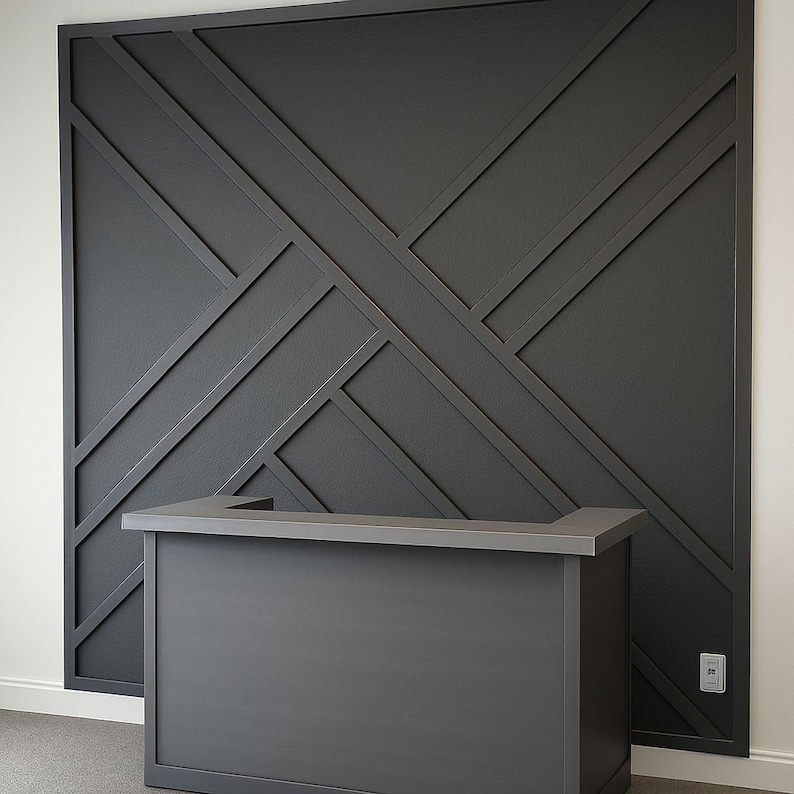 Custom Digital Accent Wall Plan: DIY 2D/3D Panel Design (PDF Guide Included) image 8