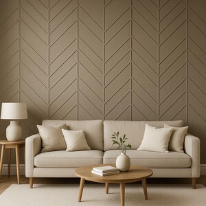 Custom Digital Accent Wall Plan: DIY 2D/3D Panel Design (PDF Guide Included) image 5