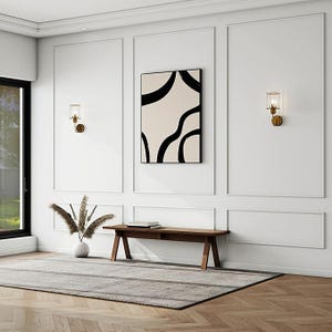 Peel and Stick Wall Molding Kit, 3D Premade Accent Molding Wainscoting Panel for Interior Wall Moulding Decor (3 packages)