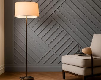 Plano de pared de acento personalizado: lista de cortes para bricolaje, guía de instalación paso a paso (sin materiales incluidos)