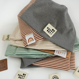 plain or striped, spring hat, children, transitional hat