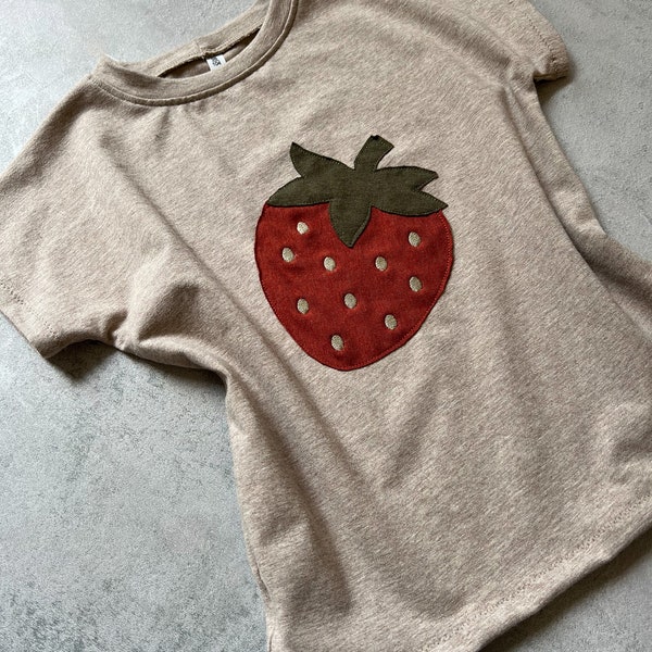 T-Shirt, Erdbeere, Kinder