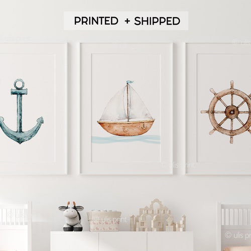 Sumgar Nautical Nursery Decor Wall Art Lighthouse Print Etsy