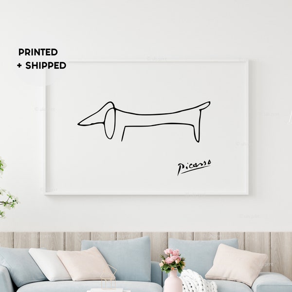Picasso Poster, Picasso Sketch, Picasso dog, Sausage Dog, Modern Minimalist, Line Drawing,Minimalist Art,Landscape Picasso,Line Art Picasso