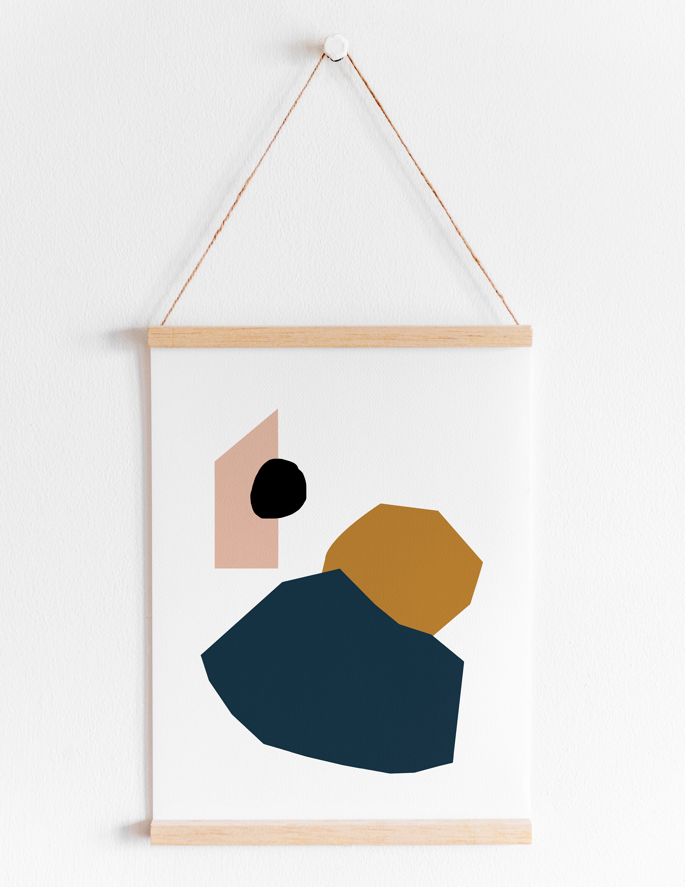 Geometric Shapes Wall Art Abstract Art Geometric Art Print | Etsy