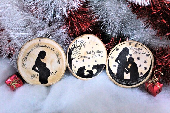 baby on the way christmas ornament