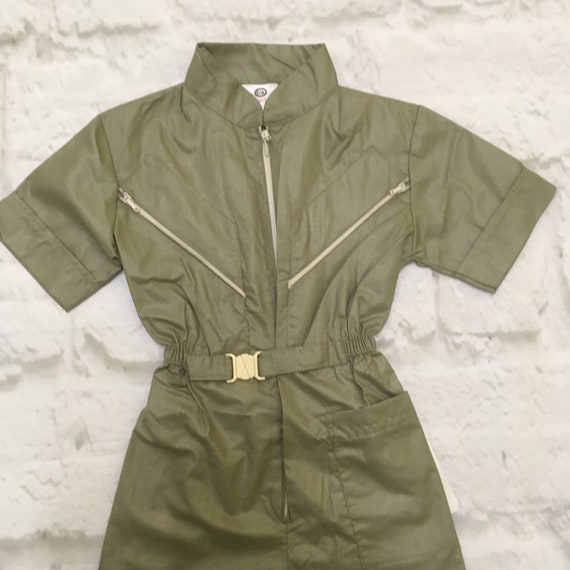 kids green jumpsuit