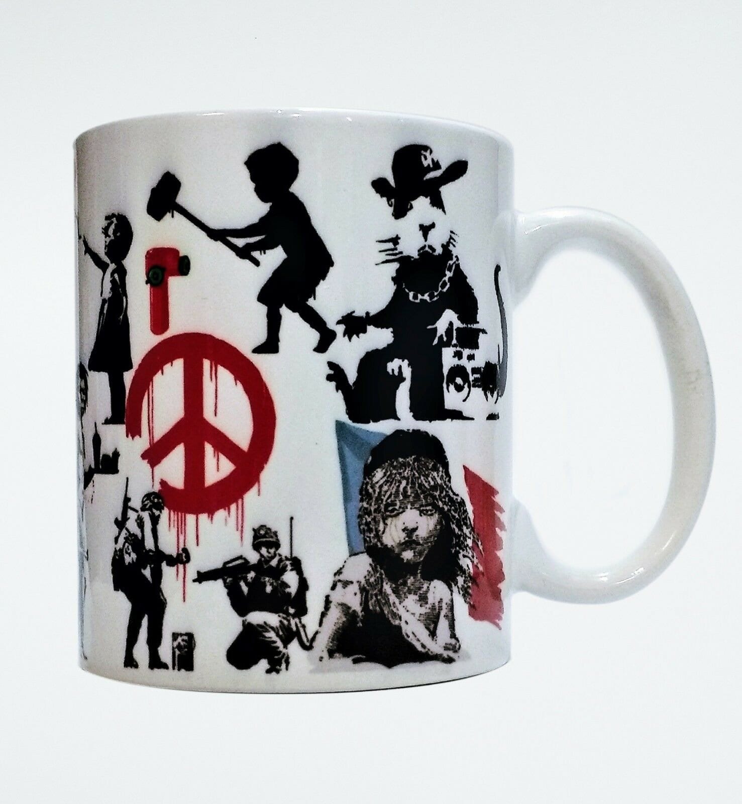 Banksy Street Art Collection Mug Unique Design, Novelty Tea, Coffee Cup