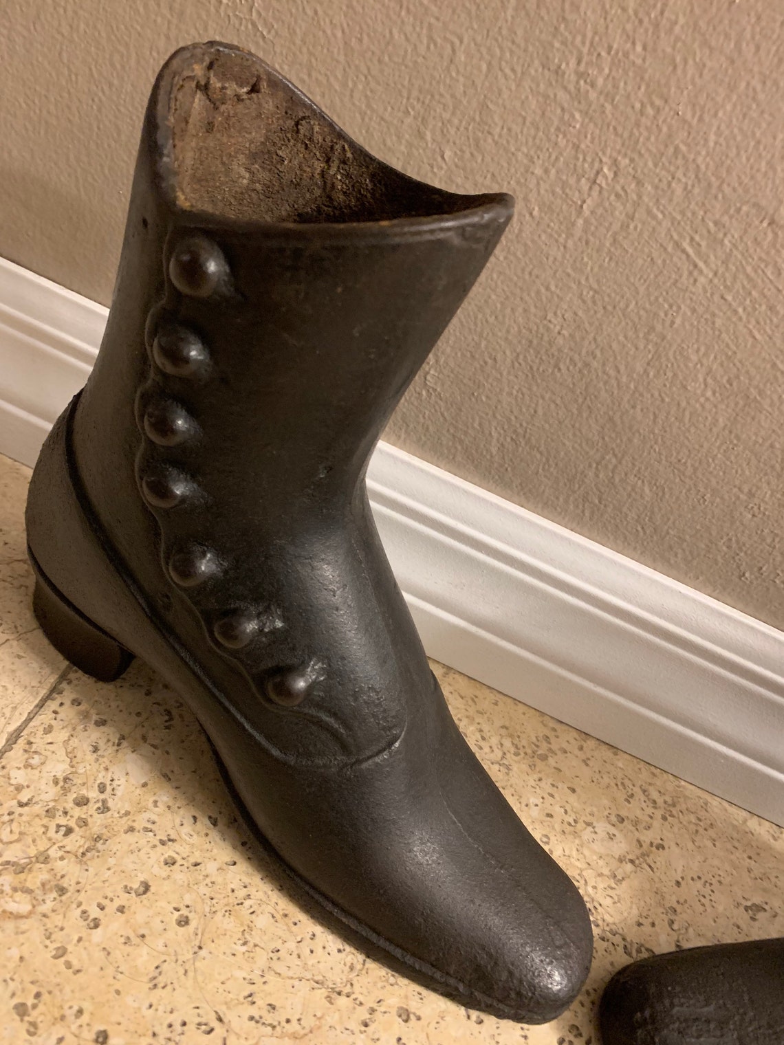 Pair of Cast Iron Mannequin Shoes Dress Form Boots Etsy UK