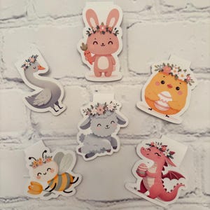 Magnetic Bookmark Cute Spring Animals Book lover Book Gifts Gifts for readers gifts for her