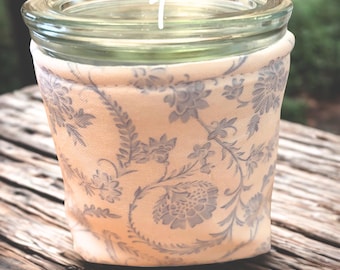 Hand Sewn Weck Jar Cozie - Sourdough Starter, Insulated 1/5 Liter