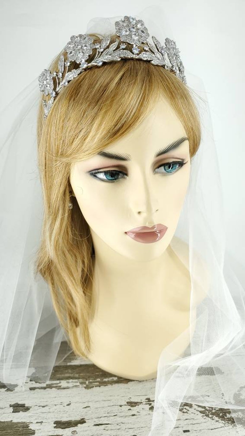 Romantic Strathmore Rose Bridal Tiara Edwardian Crown | Etsy