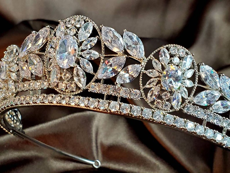 Bridal Tiara and Earrings Swarovski Crystal Bridal Wedding Etsy