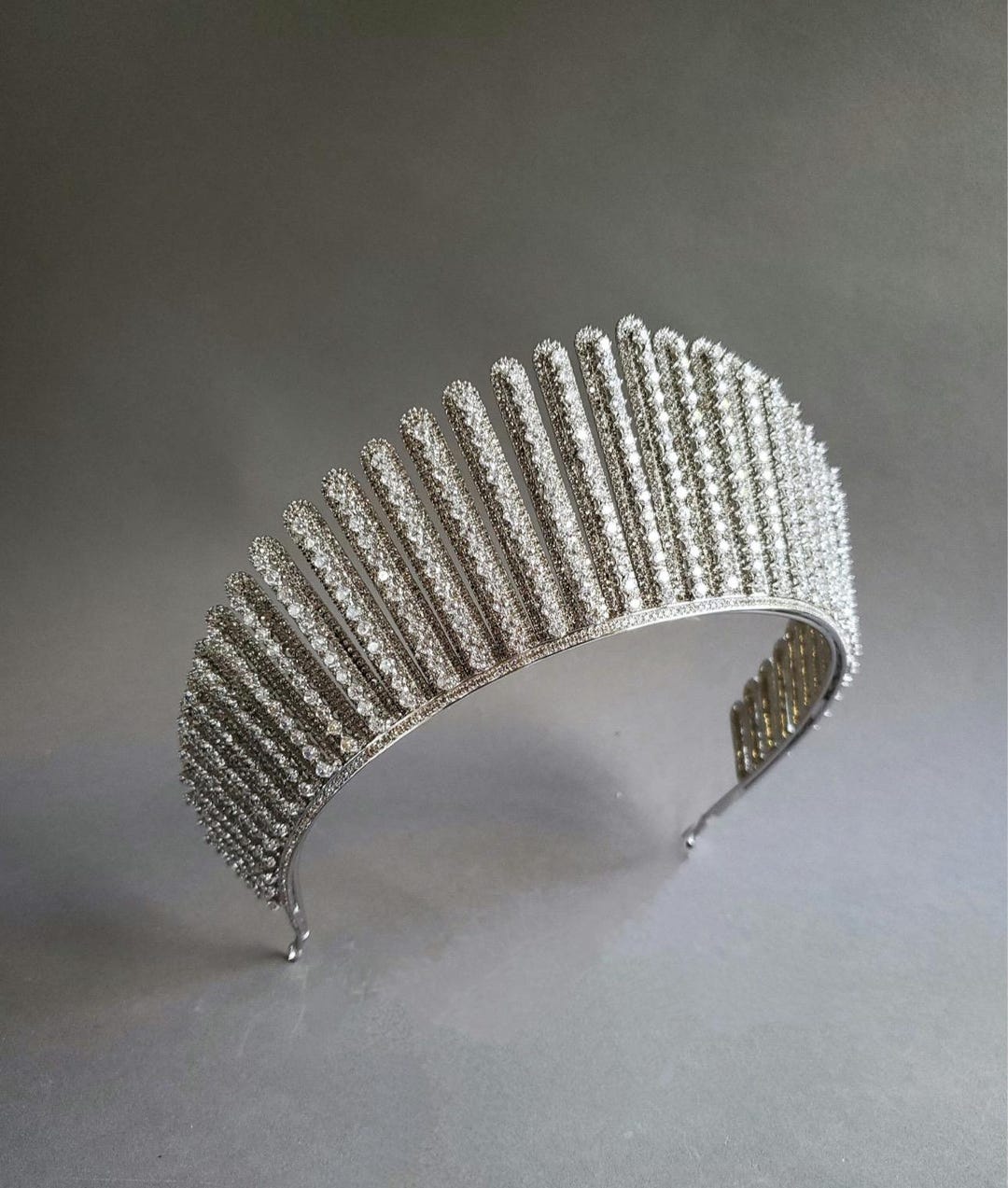 Full Size Queen Alexandra's Diamond Kokoshnik Tiara Replica - Edwardian  Inspired Silver CZ Crown, Queen Elizabeth II Diadem, Anatasia Crown - Etsy  ..., image size:1080x1273