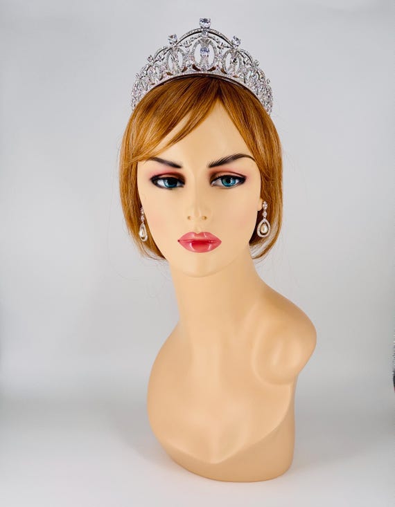 Vasa Tiara Replica, Silver Bridal Tiara With Swarovski, Crown