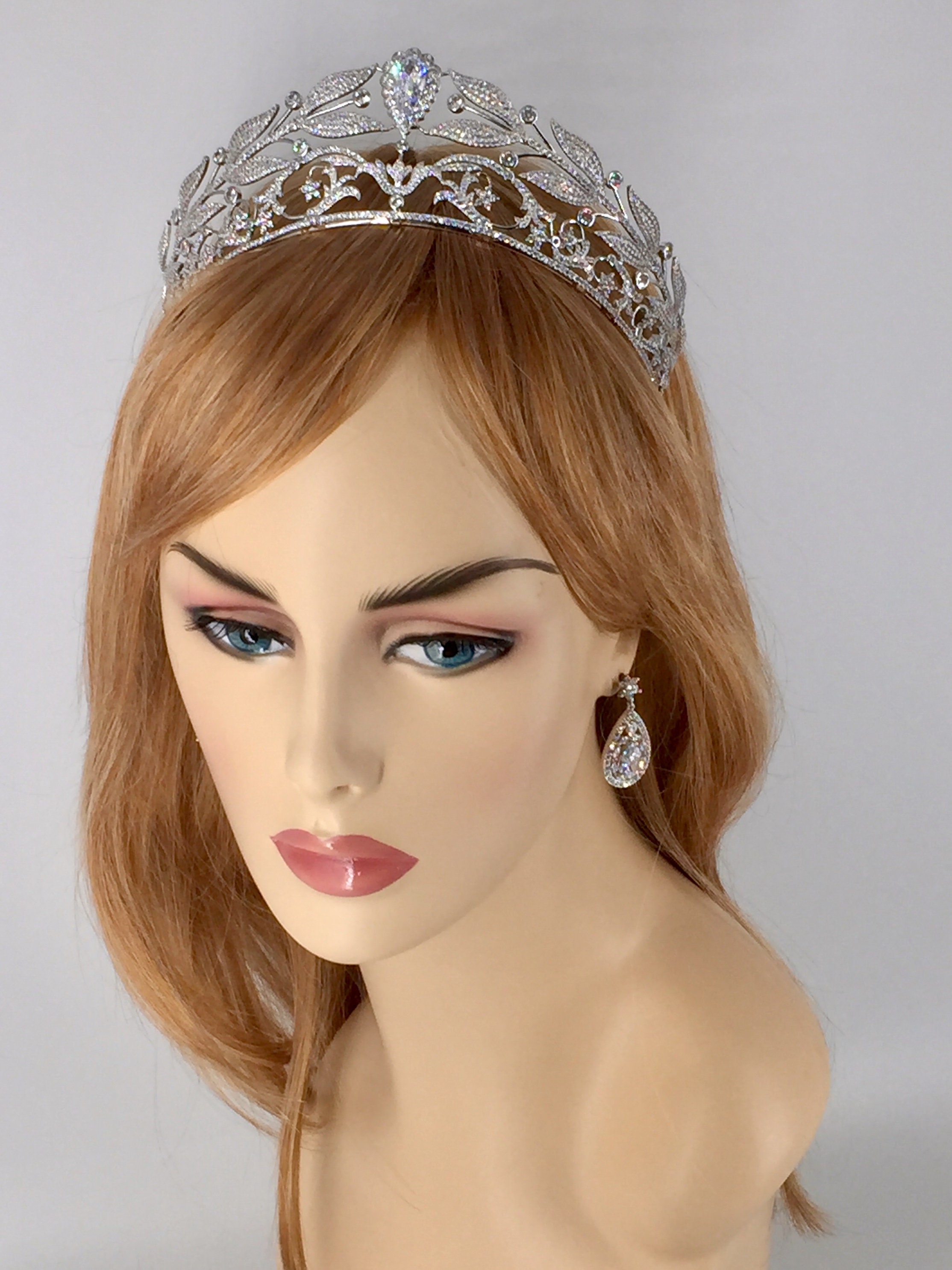 Bridal tiara Luxury bridal crown Royal diadem Royal Etsy