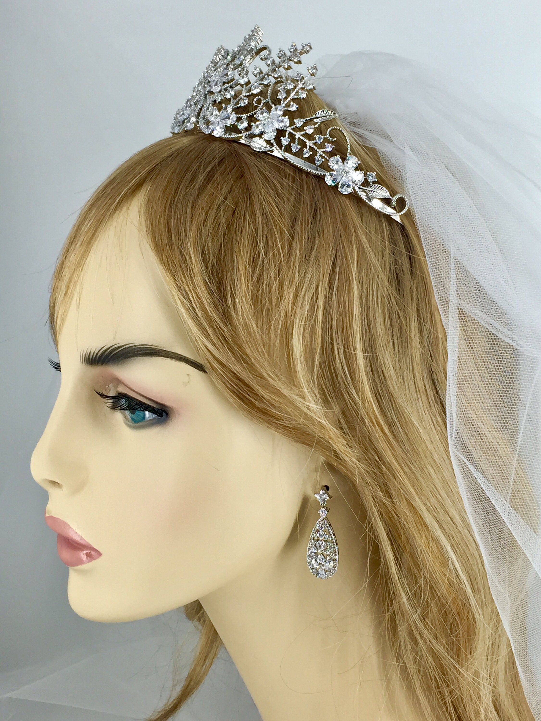 Tiara Silver Bridal Headpiece wedding Tiara Crown bridal Tiara Tiara Silver Bridal Headpiece wedding Tiara Crown bridal Tiara