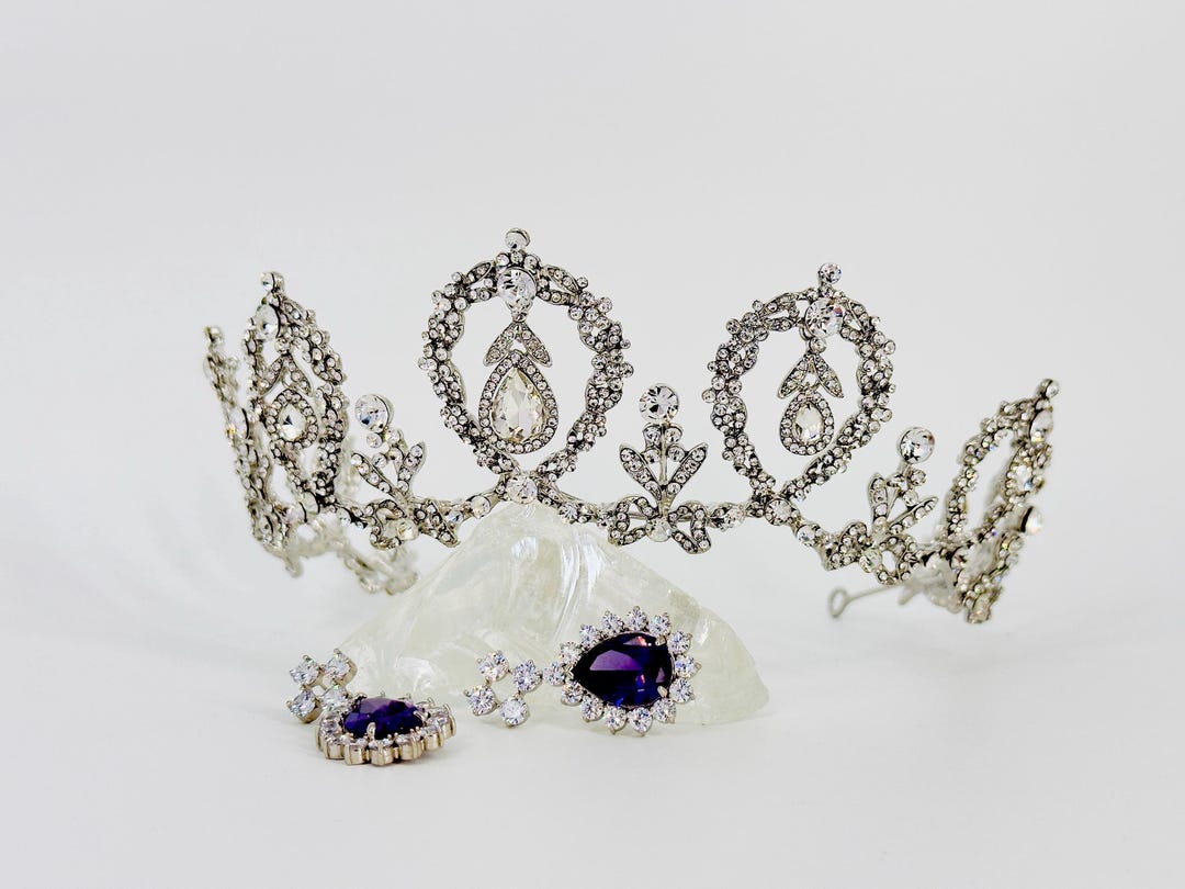 Connaught Tiara of Sweden Replica Crown Earrings Set – Royal