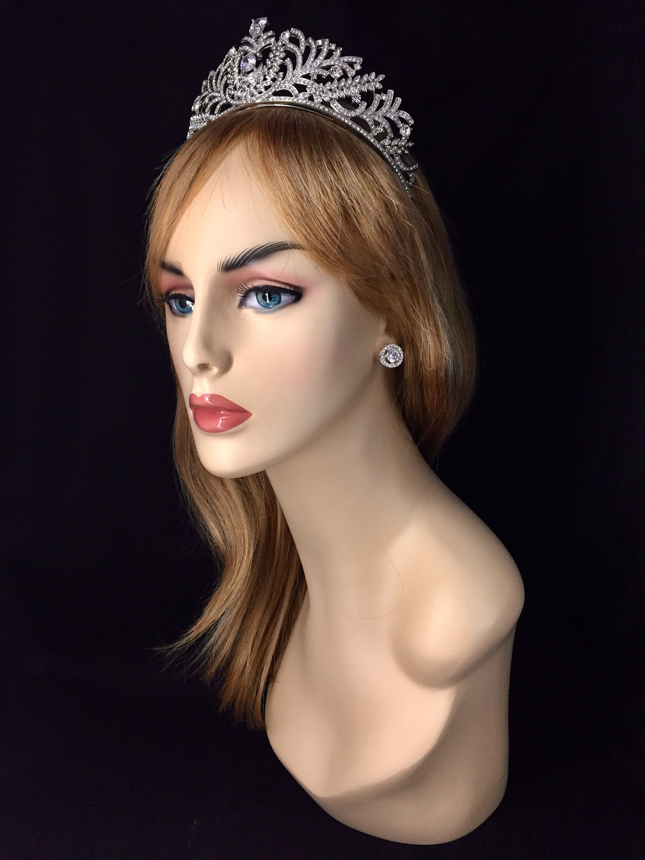 スワロフスキー ティアラ、花嫁用クリスタル ティアラ、プリンセス