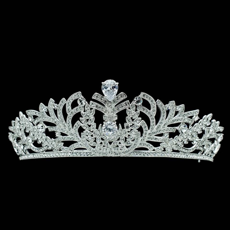 スワロフスキー ティアラ、花嫁用クリスタル ティアラ、プリンセス