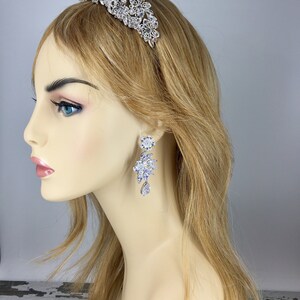 Tiara, Wedding Tiara,crown, Bridal Headpiece,amaryllis Tiara, Swarovski ...
