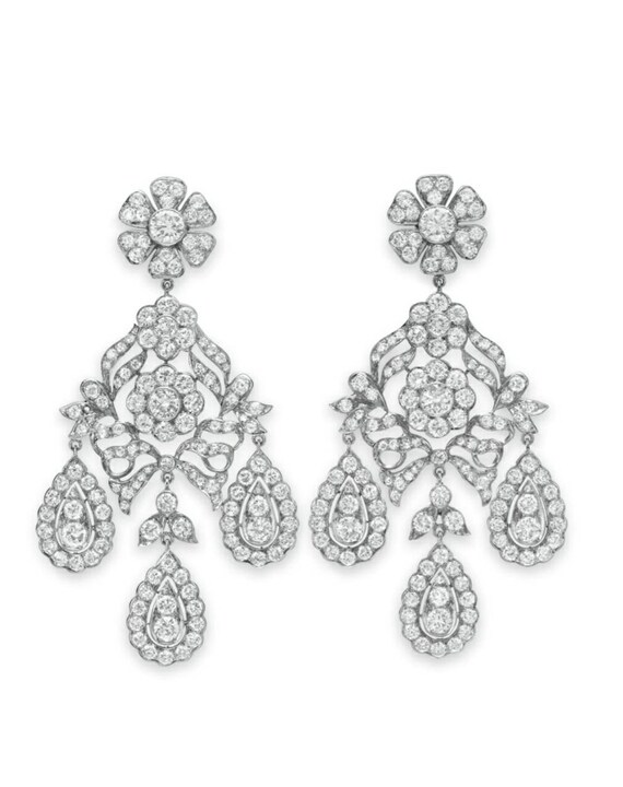Diamante chandelier earrings shop