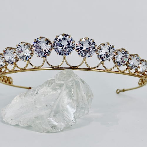 Queen Maxima Dutch Diamond Bandeaux Tiara & Earrings Replica
