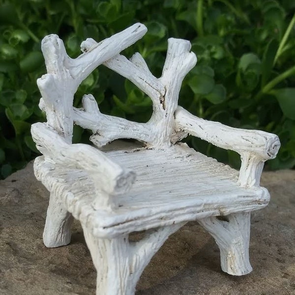 Fairy Garden Campfire Chair 2" H - Miniature Collectible Fairy Chair