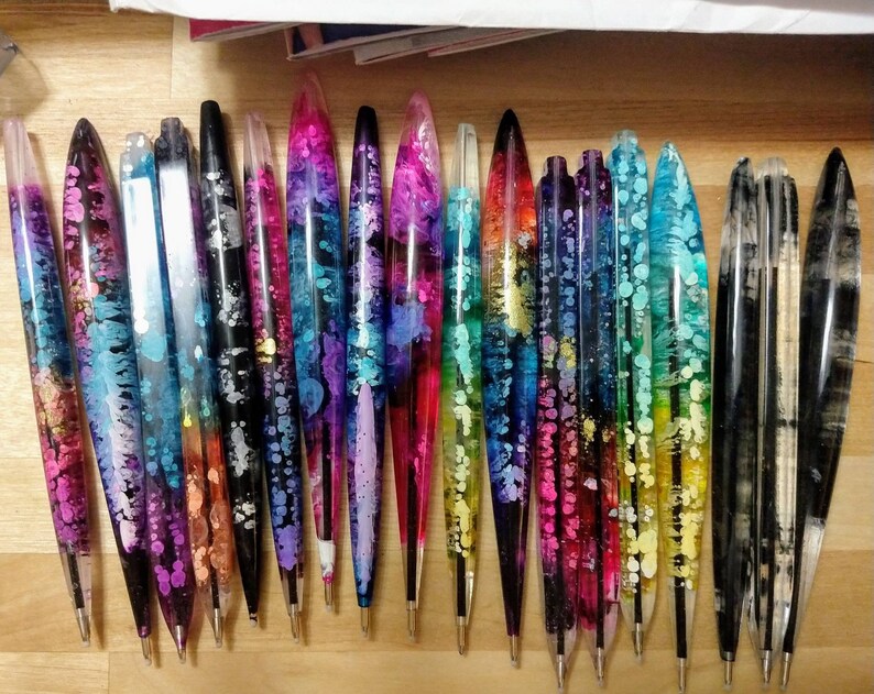 Beautiful epoxy pens Etsy