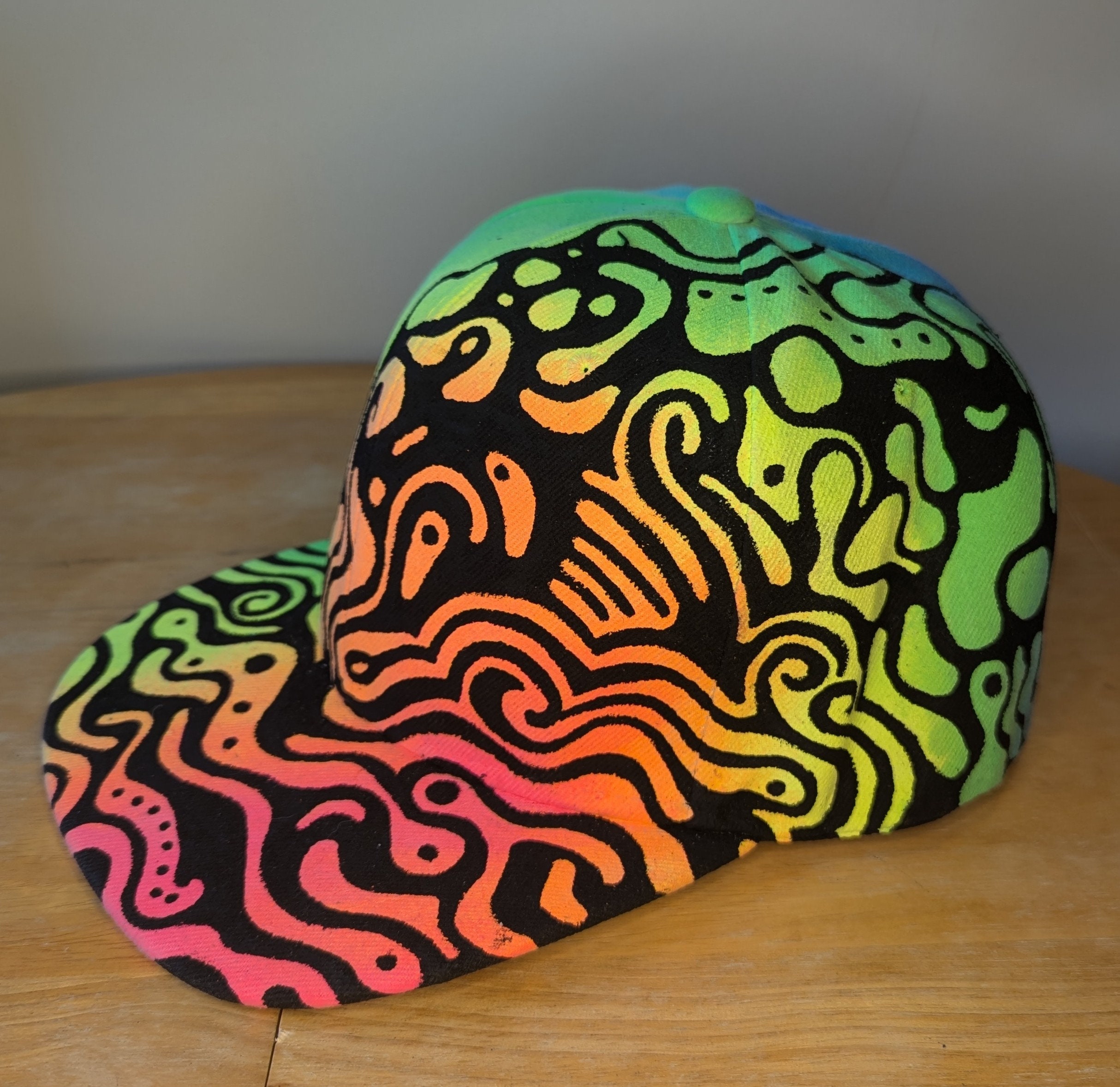 Hand Painted Hat Hpetra Black main image 0
