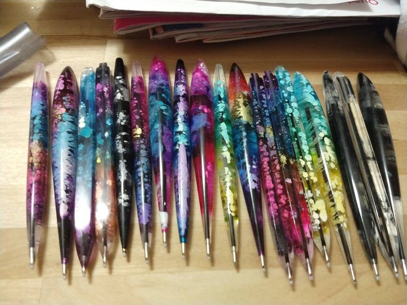 Beautiful epoxy pens Etsy