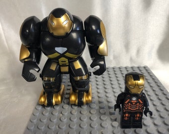 Red Hulkbuster Iron Man Hulk Lego Compatible Block Includes