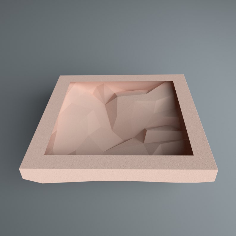 DIY papercraft Terrain 3d sculpture. Mountain model. Download | Etsy