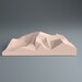 DIY Papercraft Terrain 3d Sculpture. Mountain Model. Download PDF ...