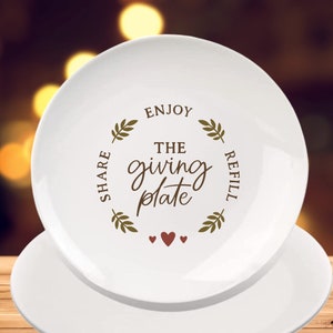 The Giving Plate ** Thanksgiving Giving Plate ** Christmas Giving Plate ** Family Giving Plate **