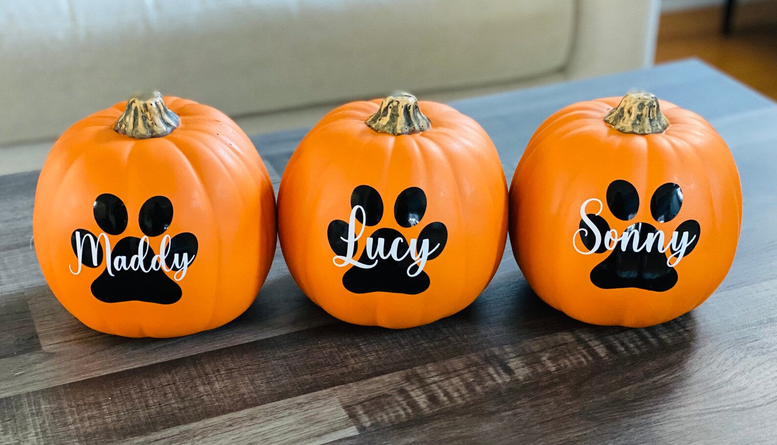 fall-pumpkin-decor-last-name-pumpkin-reusable-faux-etsy