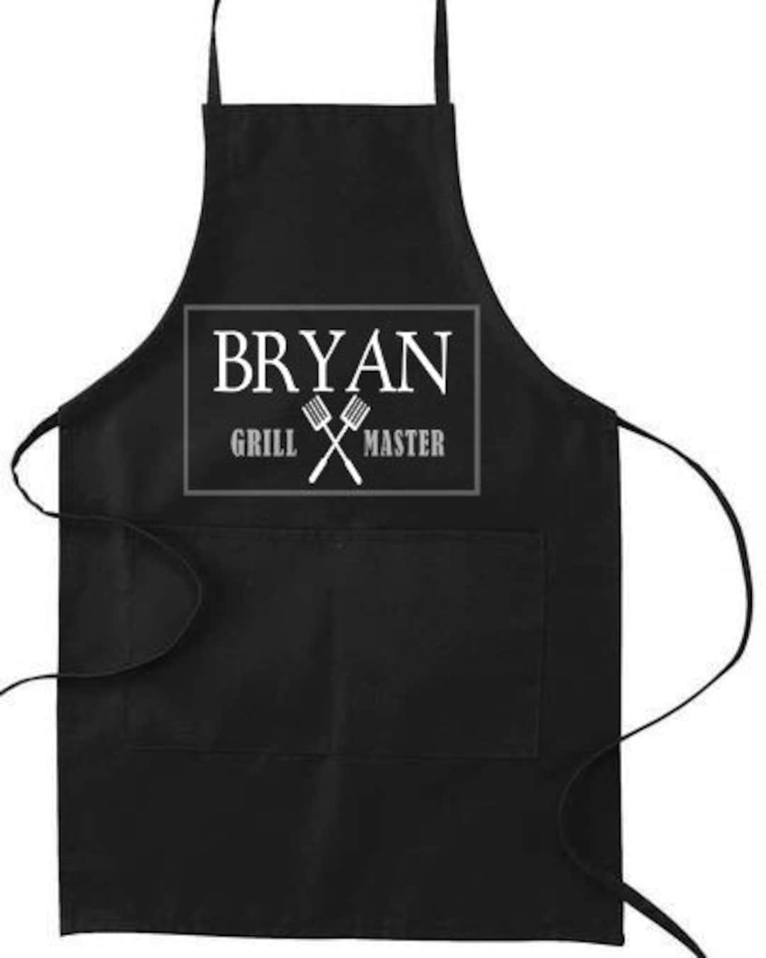 Grilling Apron Master Griller Apron Custom Grill Apron Etsy
