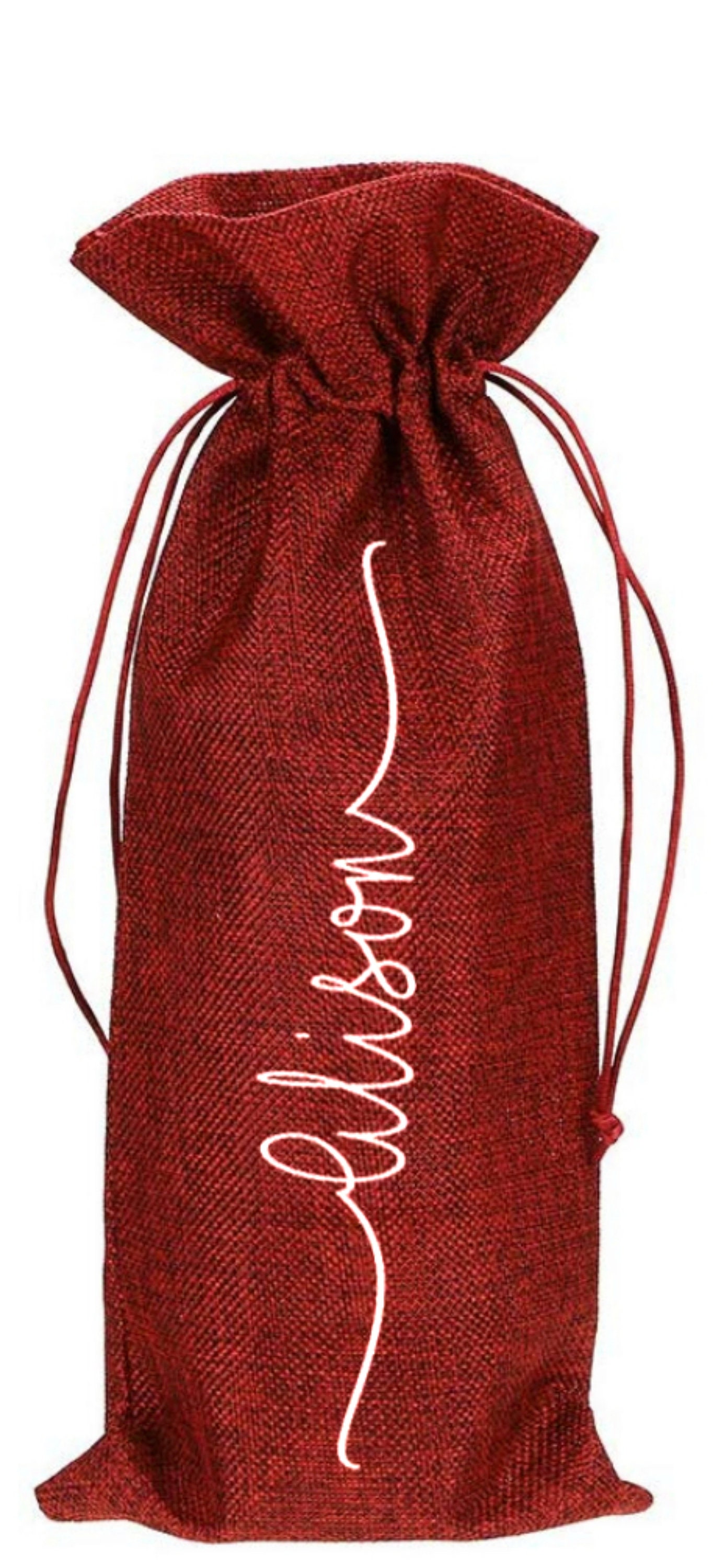 Custom Name Wine Bag Personalized Wine Tote Christmas Etsy
