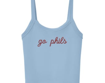 Philly Embroidered Tank Top | Philly Baseball Tank | Game Day Outfit | Cute Summer Tank | Baseball Fan Gift