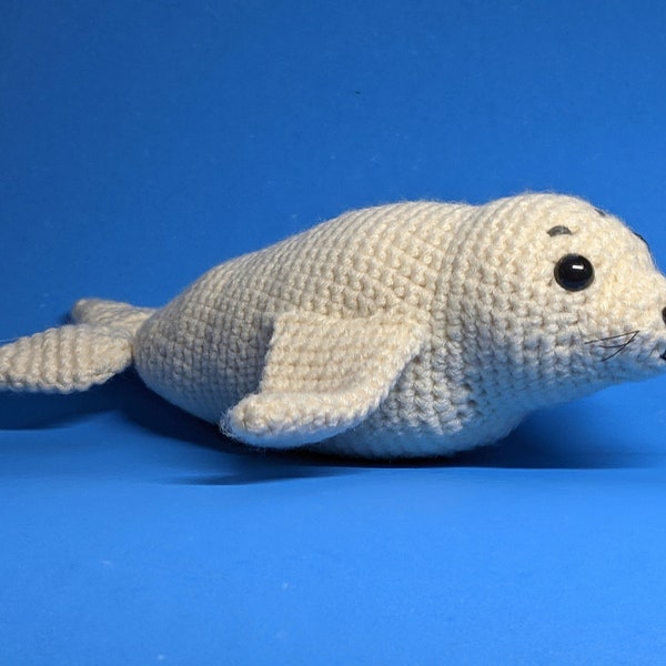 PATTERN baby seal crochet pattern PDF download amigurumi (English only - US terms)