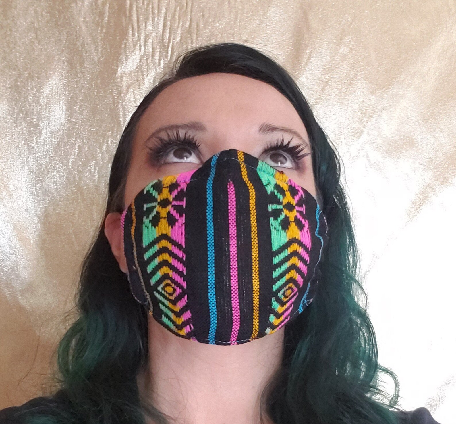 Mexican Fabric Face Mask with Nose Wire Filter Pocket 3 Layes Etsy