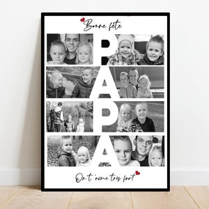 Father's Day / DAD POSTER / happy birthday / A4 A3 poster / personalized gift / DAD photo montage / digital / birthday / Christmas