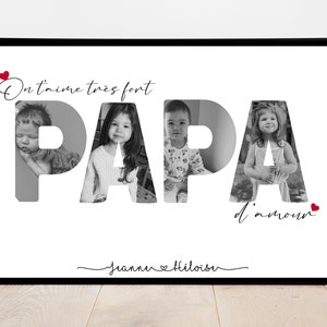 Personalized DAD poster / Merry Christmas / Happy Birthday / Father's Day / gift / digital / A4 poster / Christmas