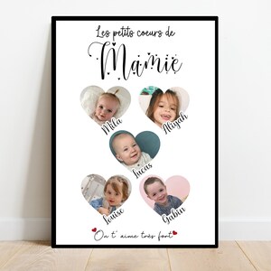 GRANNY poster / Happy Birthday / A4 or A3 poster / digital / grandchild memories / Grandma Christmas / grandmother / Nanou / Grandma grandpa MODELE 4